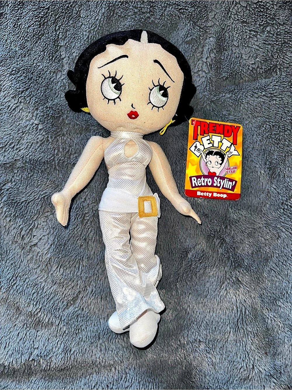 Betty Boop Retro Styling Betty Boop plush doll Plush Doll in White & Black